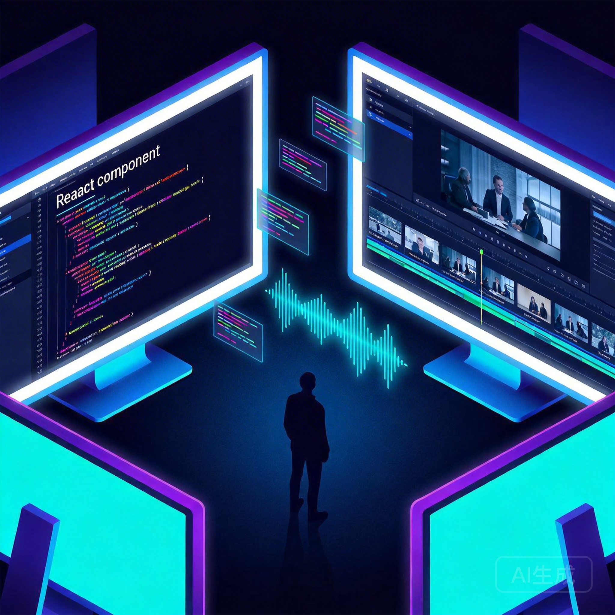 题图：在暗室中用代码制作视频